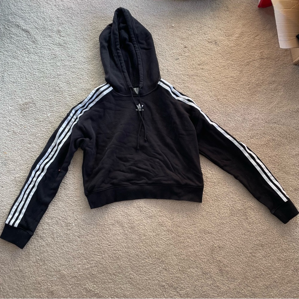 black Adidas sweater size xs